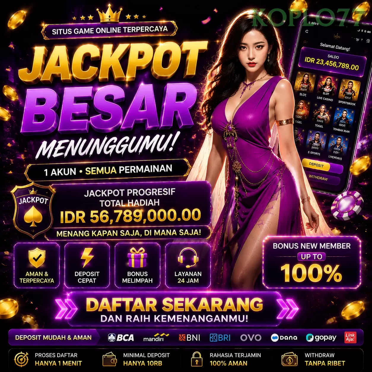 Main koplo77belawantotoq Menang Jackpot Besar